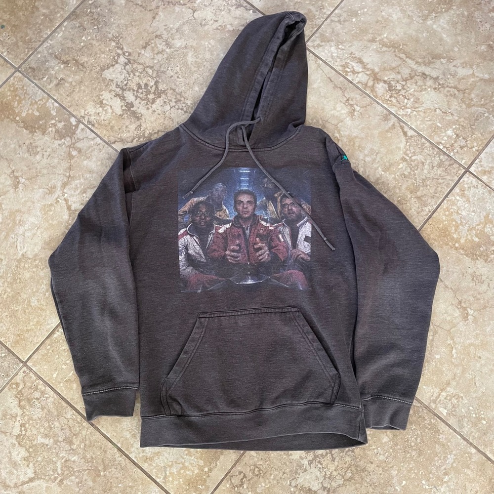 Logic The Incredible True Story‎ Hoodie Brown Graphic Rap Merch Mens Large L